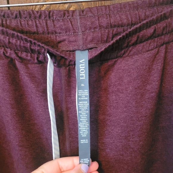 Vuori Maroon Performance Joggers - Picture 3 of 5
